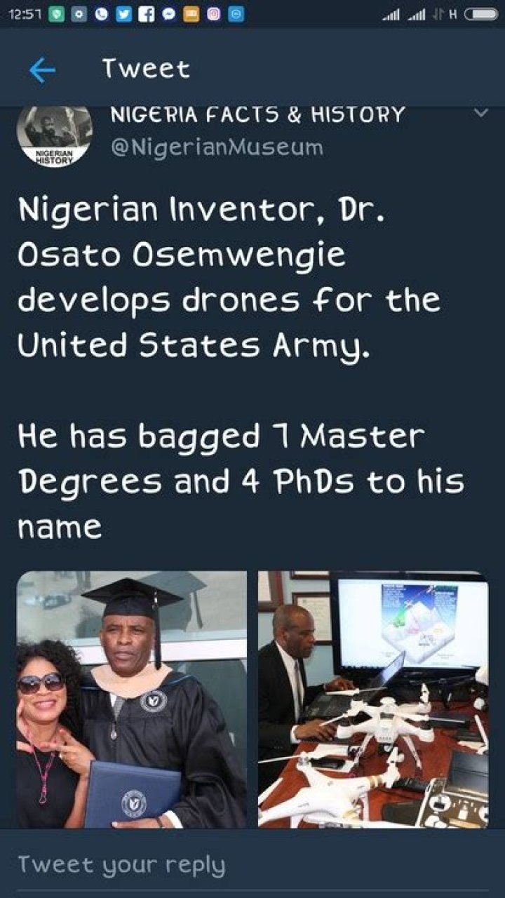 Meet Osato Osemwengie, The Nigerian Who Makes Drones For US Army & Also Owns The 1st Tuition-Free University
