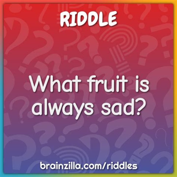 What is the Saddest Fruit? Riddle Solved With Explanation